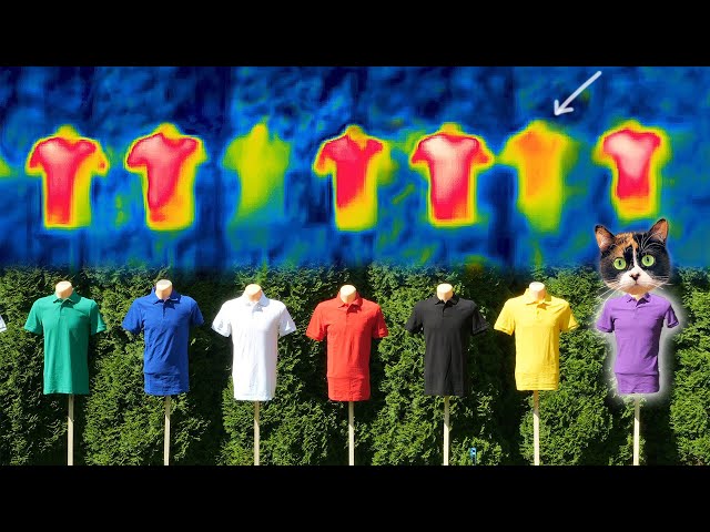 Как цвет футболки влияет на нагрев тела в жаркие дни