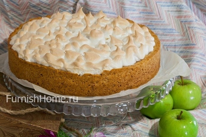 Цветаевский яблочный пирог с меренгой (цветаевский, яблочный, пирог, меренга, Цветаевский яблочный) меренга