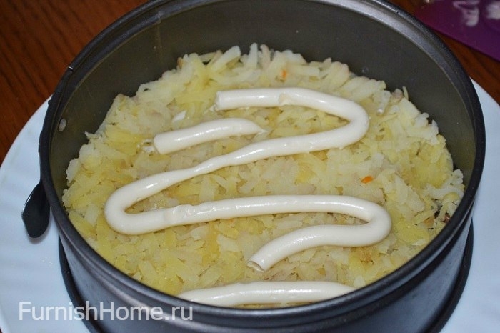 Салат «Грибы под шубой» (салат, гриб, шуба, «Грибы шубой») «Грибы шубой»