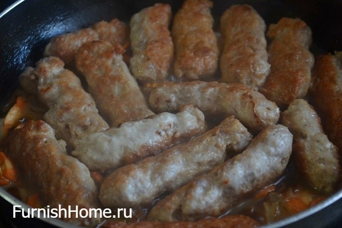 Мясные колбаски «Чевапчичи» (мясная, колбаска, чевапчичи, 15-20 минут, колбаски «Чевапчичи», молотый перец) мясная