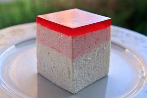 Птичье молоко с малиновым желе (птичий, молоко, малиновый, желе, малиновым желе, молоко малиновым) птичий