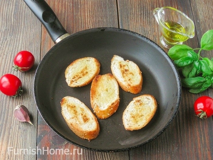 Брускетта с помидорами черри и базиликом (брускетта, помидор, черри, базилик, помидорами черри, помидорами черри базиликом) базилик