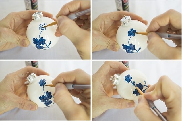 Как расписать елочные шары своими руками (расписать, елочный, елочные шары, расписать елочные, расписать елочные шары) елочные шары