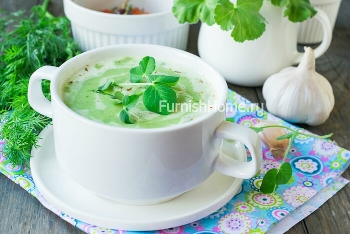 Суп-пюре с брокколи и зеленым горошком (брокколи, зеленый, горошек, брокколи зеленым, брокколи зеленым горошком) брокколи