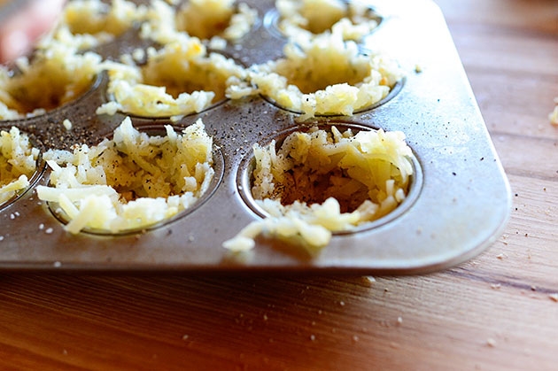 Картофельные корзинки с яичницей-глазуньей (картофельный, корзинка, яичница, Картофельные корзинки, Картофельные корзинки яичницей-глазуньей) корзинка