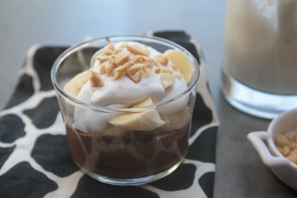 Шоколадный пудинг из банана и авокадо (шоколадный, пудинг, банан, авокадо, банана авокадо, арахис миндаль) банана авокадо