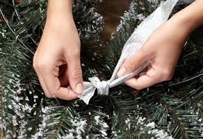 Рождественский венок в виде люстры (рождественский, венок, люстра, венок виде, венок виде люстры) рождественский