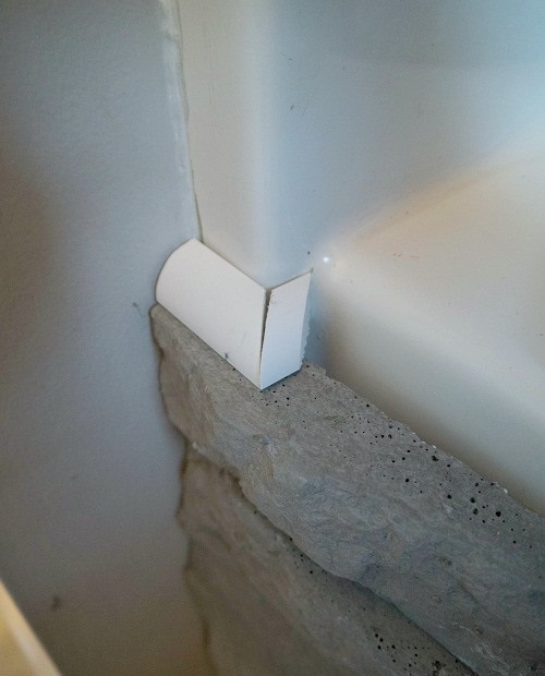 Отделка ванной комнаты декоративным камнем (отделка, ванна, комната, декоративный) ванна