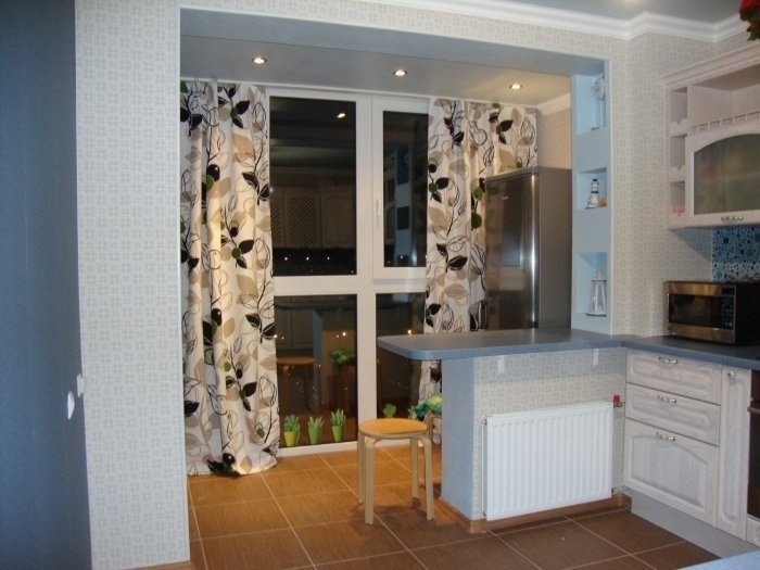 Планировка кухни с лоджией советы экспертов (планировка, кухня, лоджия, эксперт, бытовой техники, кухни лоджией) лоджия