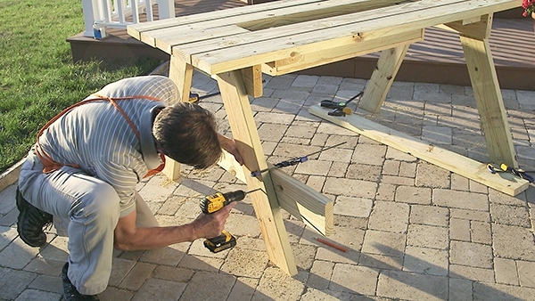 Стол для пикника со встроенным кулером (стол, пикник, кулером, квадратным шлицом, нижней части) квадратным шлицом