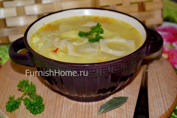 Рисовый суп с пельменями (рисовый, пельмени, перца лавровый, Рисовый пельменями, соли перца) перца лавровый